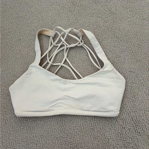 lululemon athletica Other - Lululemon Free to Be Wild White Bra